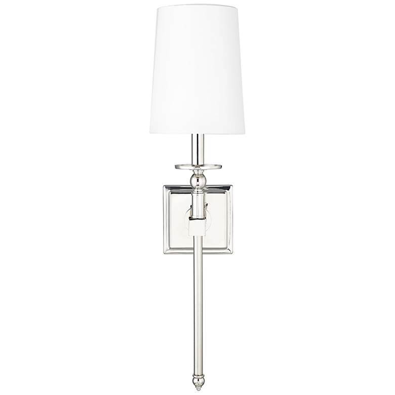 Image 1 Sloane 26" High Polished Nickel Wall Sconce