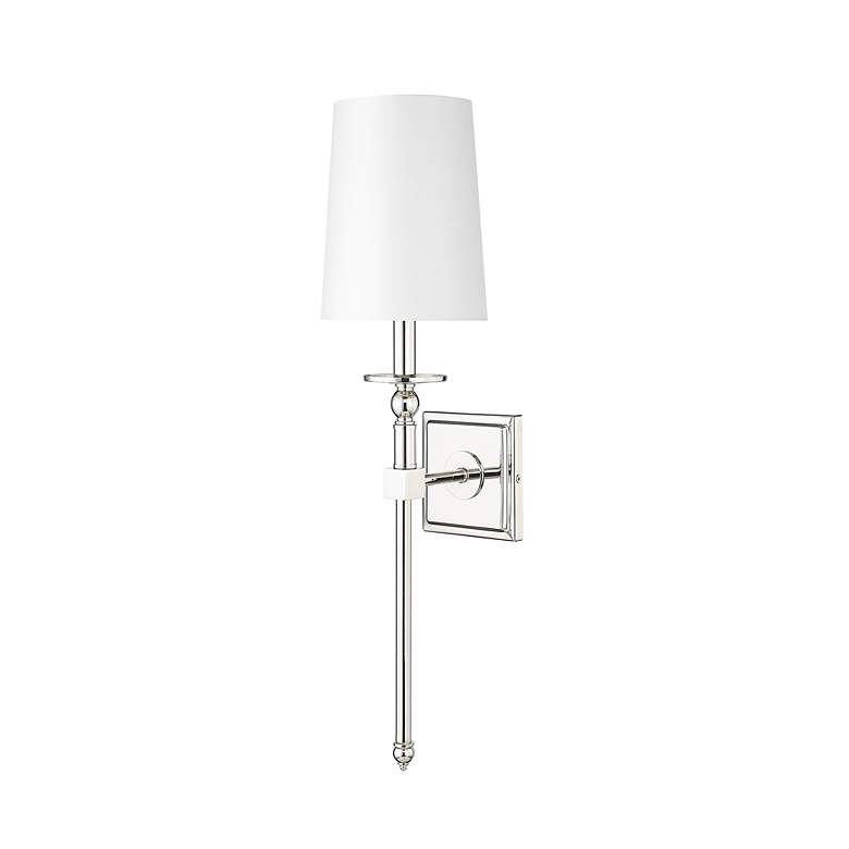 Image 2 Sloane 26" High Polished Nickel Wall Sconce more views