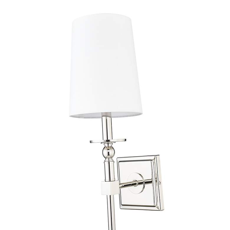 Image 5 Sloane 26" High Polished Nickel Wall Sconce more views