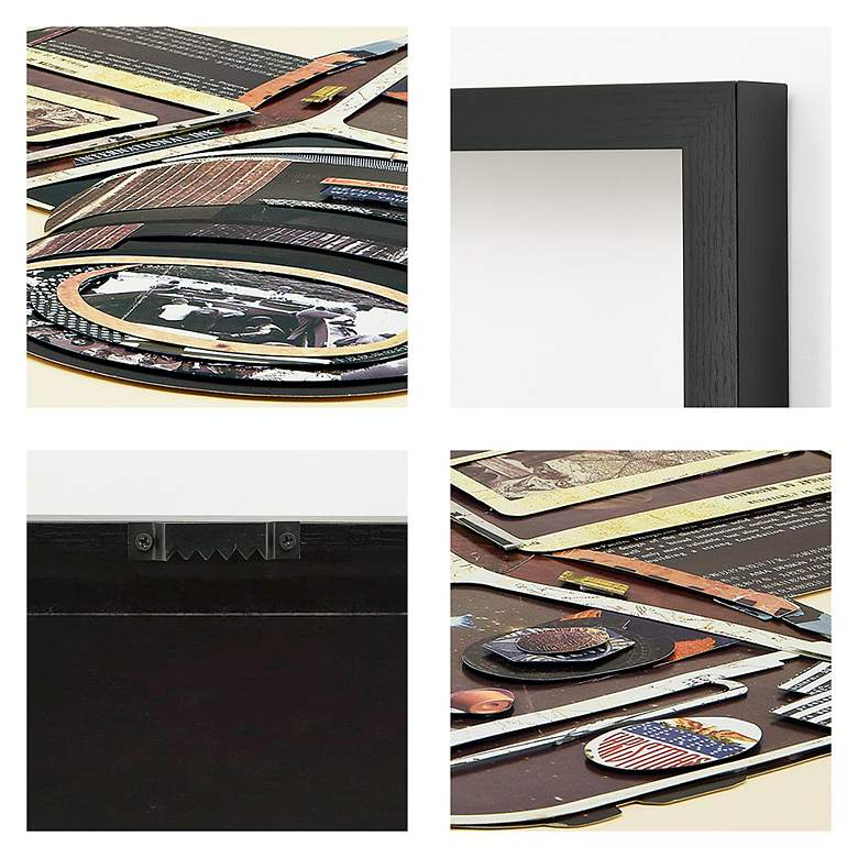 Image 3 SLR Camera 25" High Dimensional Collage Framed Wall Art more views