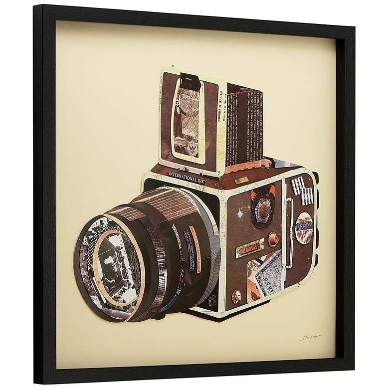 Image 4 SLR Camera 25" High Dimensional Collage Framed Wall Art more views