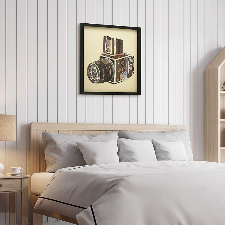 Image 5 SLR Camera 25" High Dimensional Collage Framed Wall Art more views