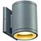 SLV Rox 6 1/4"H Silver Gray Outdoor Up/Down Wall Light