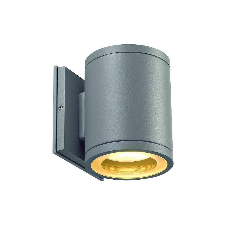 Image 1 SLV Rox 6 1/4 inchH Silver Gray Outdoor Up/Down Wall Light