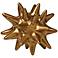 Small Antique Gold 4" High Ceramic Urchin Sculpture