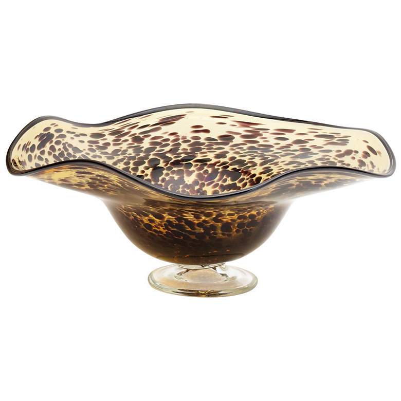 Image 1 Small Art Leopard Glass Bowl