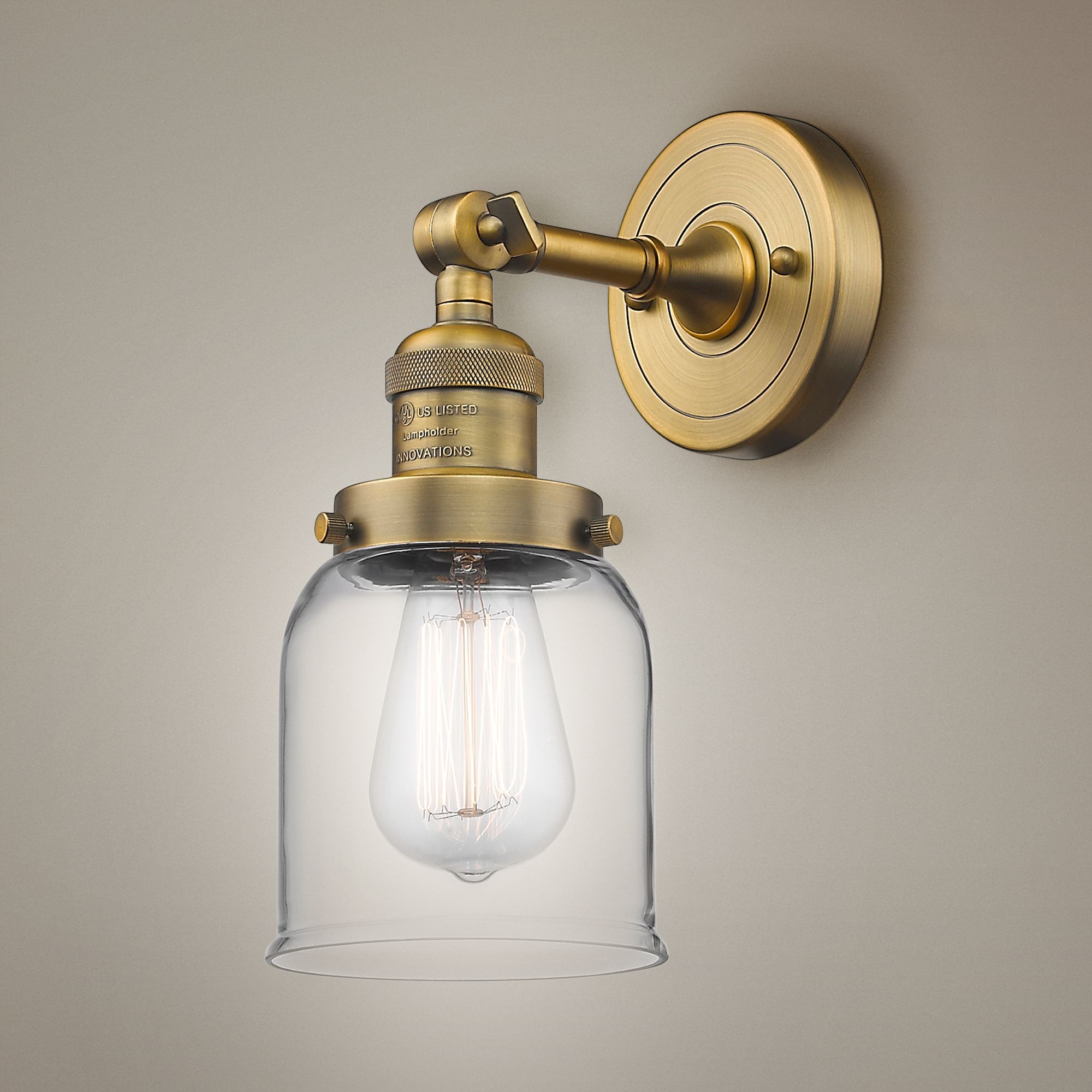 cast brass sconce