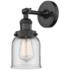 Small Bell 10" High Oil-Rubbed Bronze Adjustable Wall Sconce