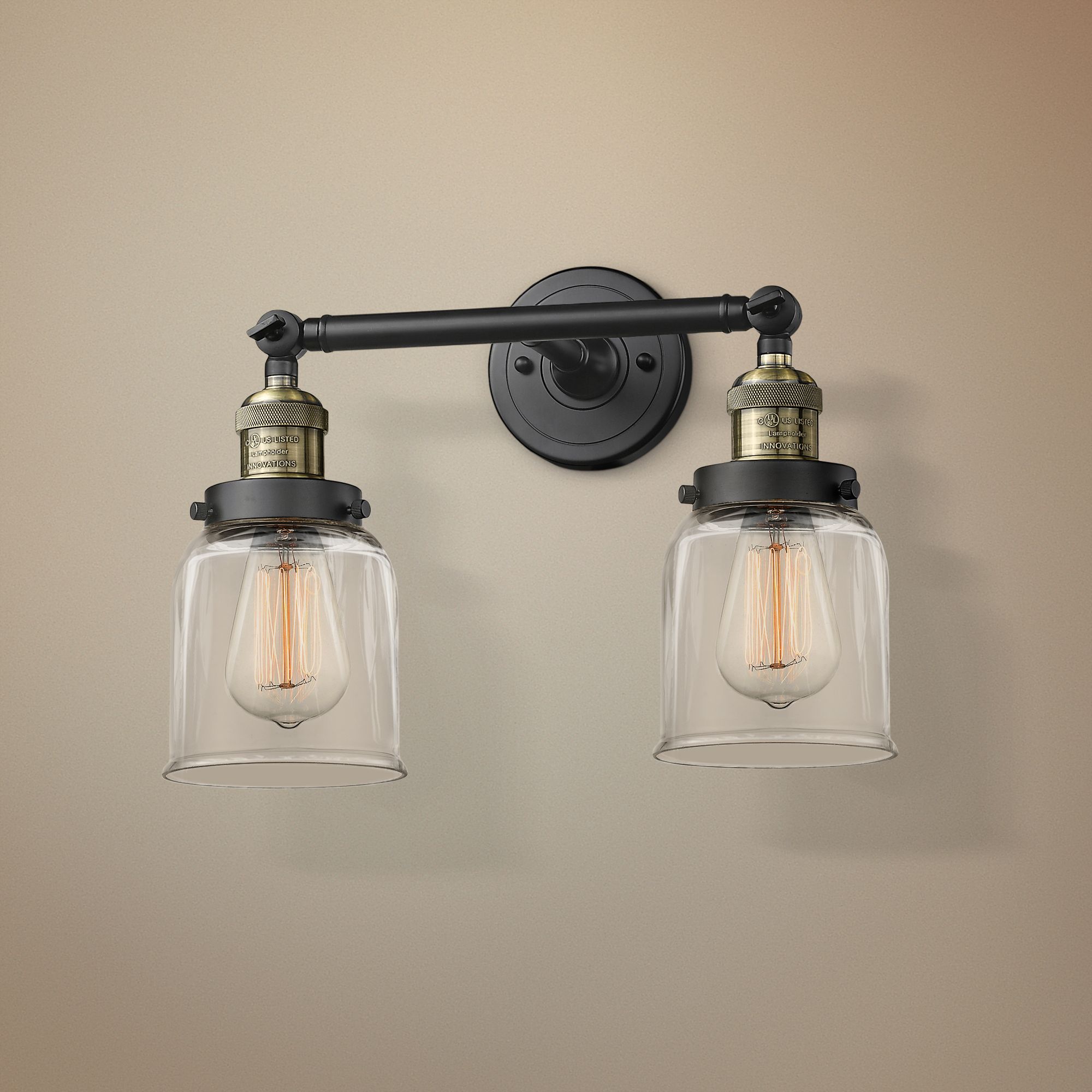 2 light bathroom sconce