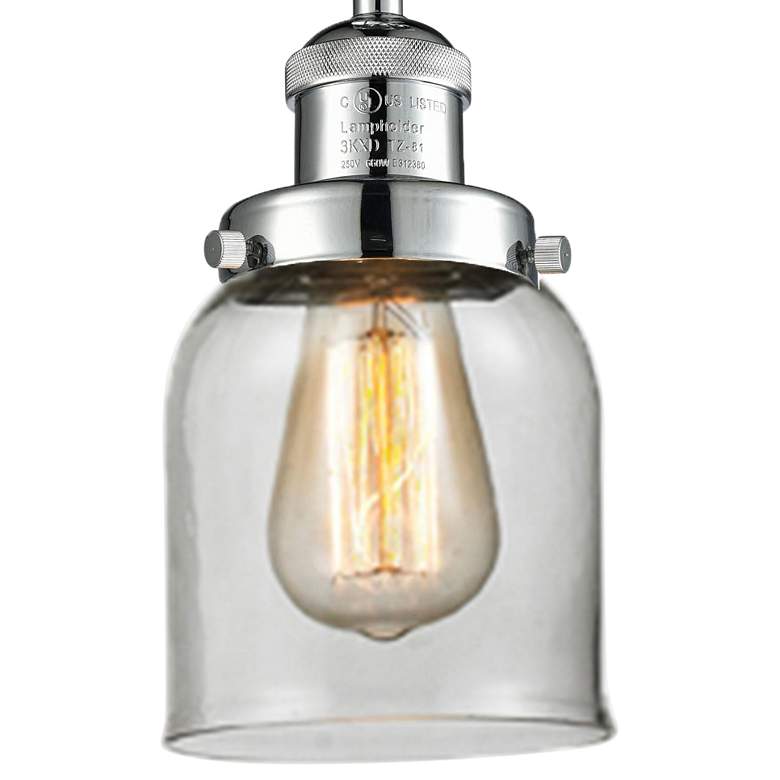 Image 2 Small Bell 5" Wide Polished Chrome Adjustable Ceiling Light more views