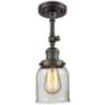 Small Bell 5"W Oil-Rubbed Bronze Adjustable Ceiling Light