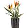 Small Birds of Paradise 18 1/2"H Faux Flowers in Planter