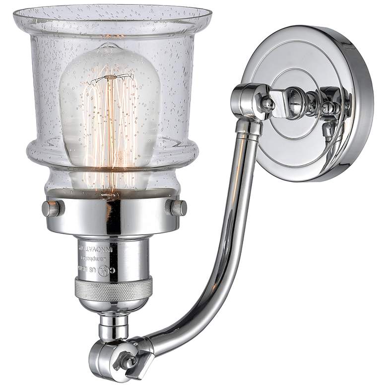 Image 3 Small Canton 11 1/2 inch High Polished Chrome Adjustable Wall Sconce more views