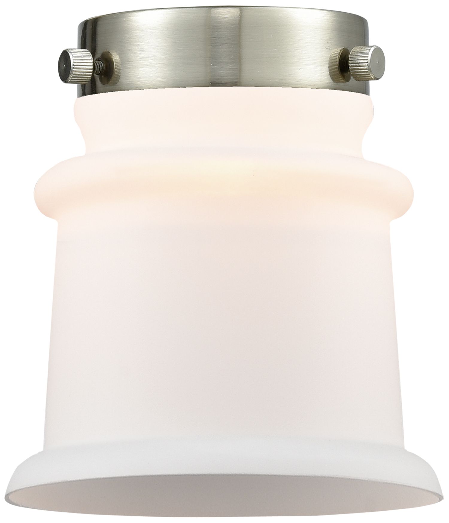 Image 7 Small Canton 5" Satin Gold Sconce w/ Matte White Shade more views