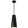 Thumbnail2 of Small Cone LED Pendant - Carbon Black - Matte Black - Rigid Stem more views