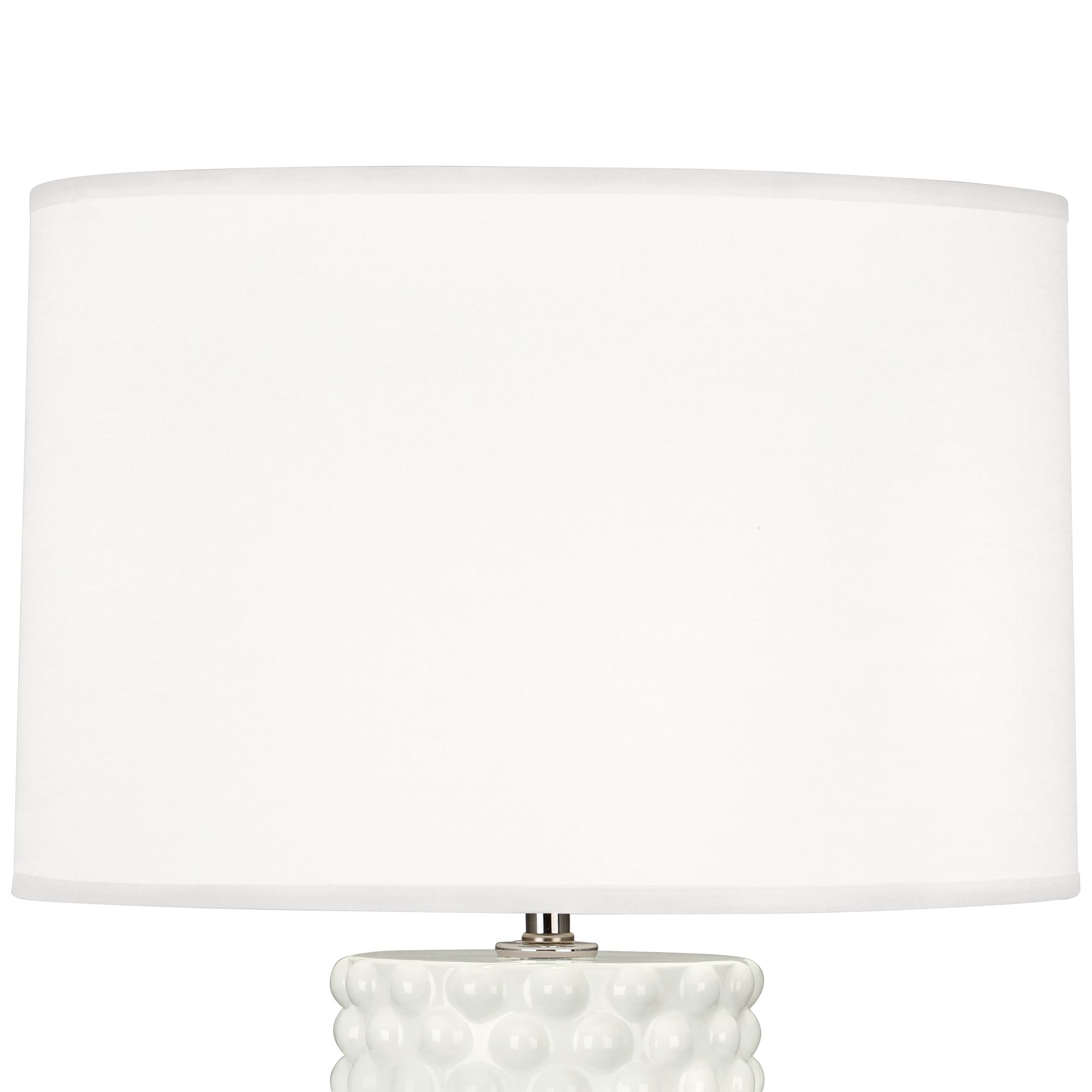 Image 2 Small Dolly 21" High Lily Glazed Accent Lamp with White Shade more views