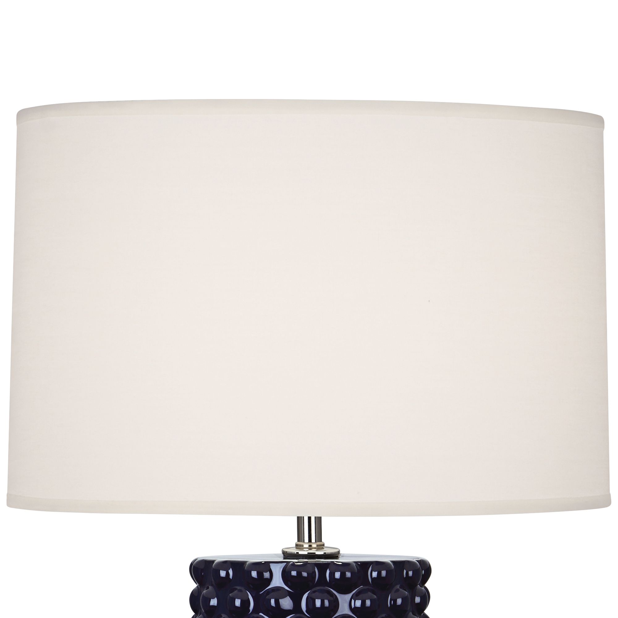 Image 2 Small Dolly 21"H Midnight Blue Glazed Accent Lamp White Made to Order more views