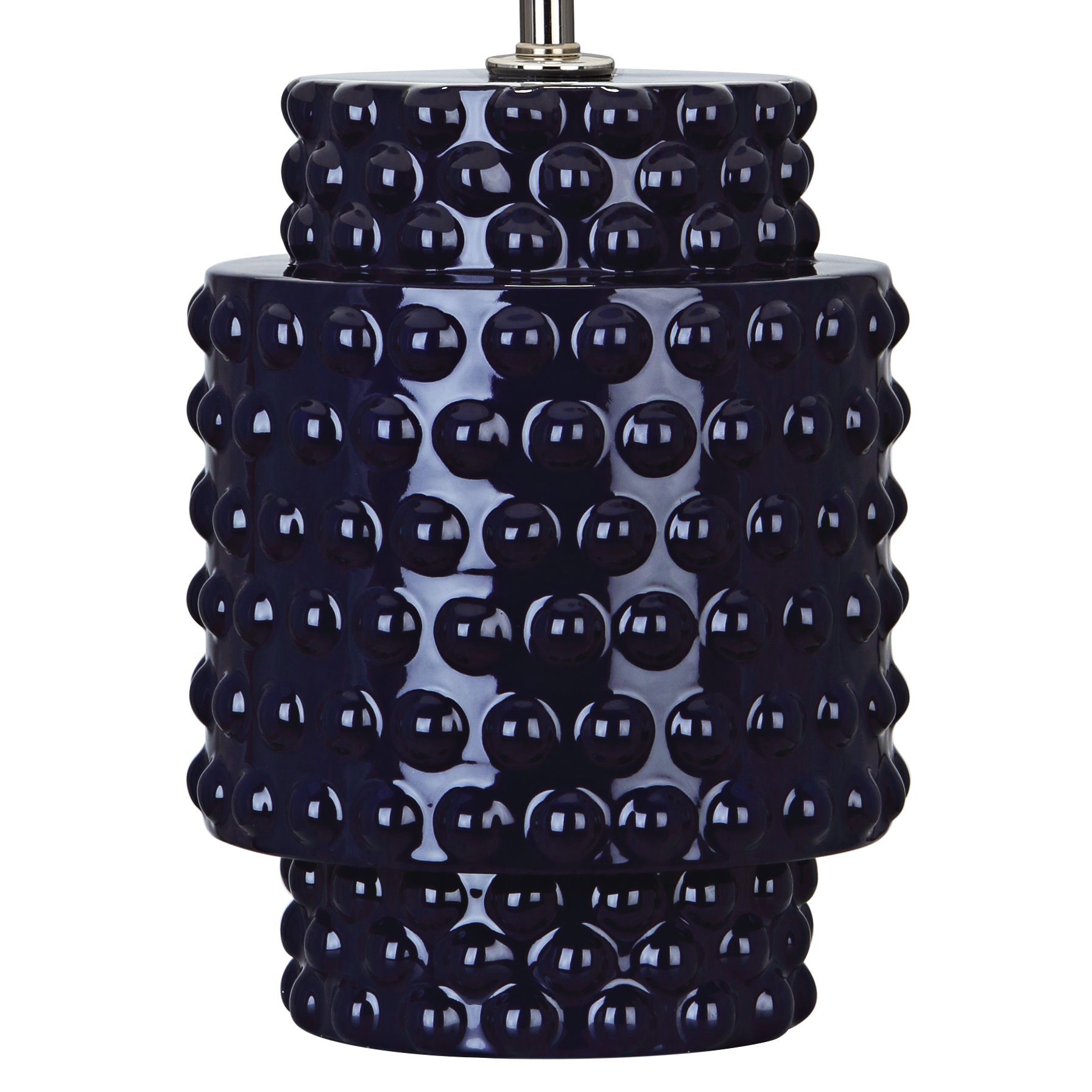 Image 3 Small Dolly 21"H Midnight Blue Glazed Accent Lamp White Made to Order more views