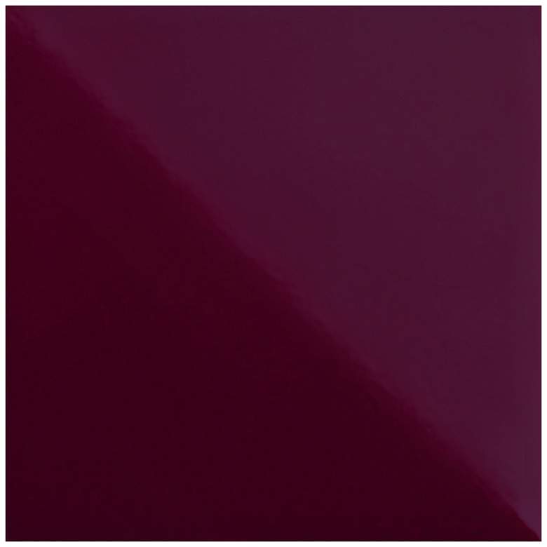 Image 2 Small Double Gourd 22.75"H Sugar Plum Silver Lamp w/ Bright Blue Shade more views