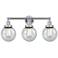 Small Edison Beacon 25" 3-Light Polished Chrome Bath Light w/ Mercury