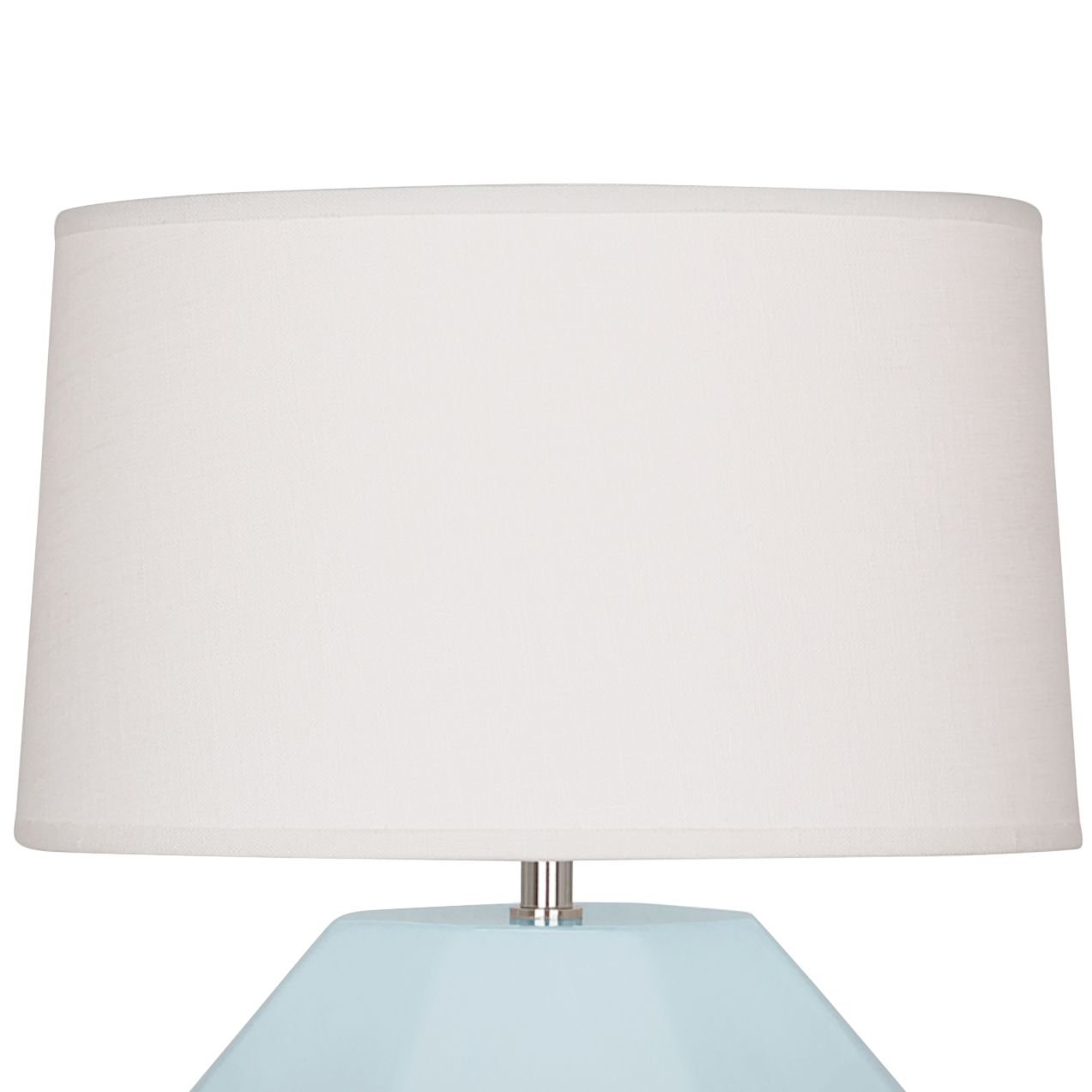 Image 3 Small Franklin 16"H Baby Blue Accent Lamp with Off Whitede Made to Order more views