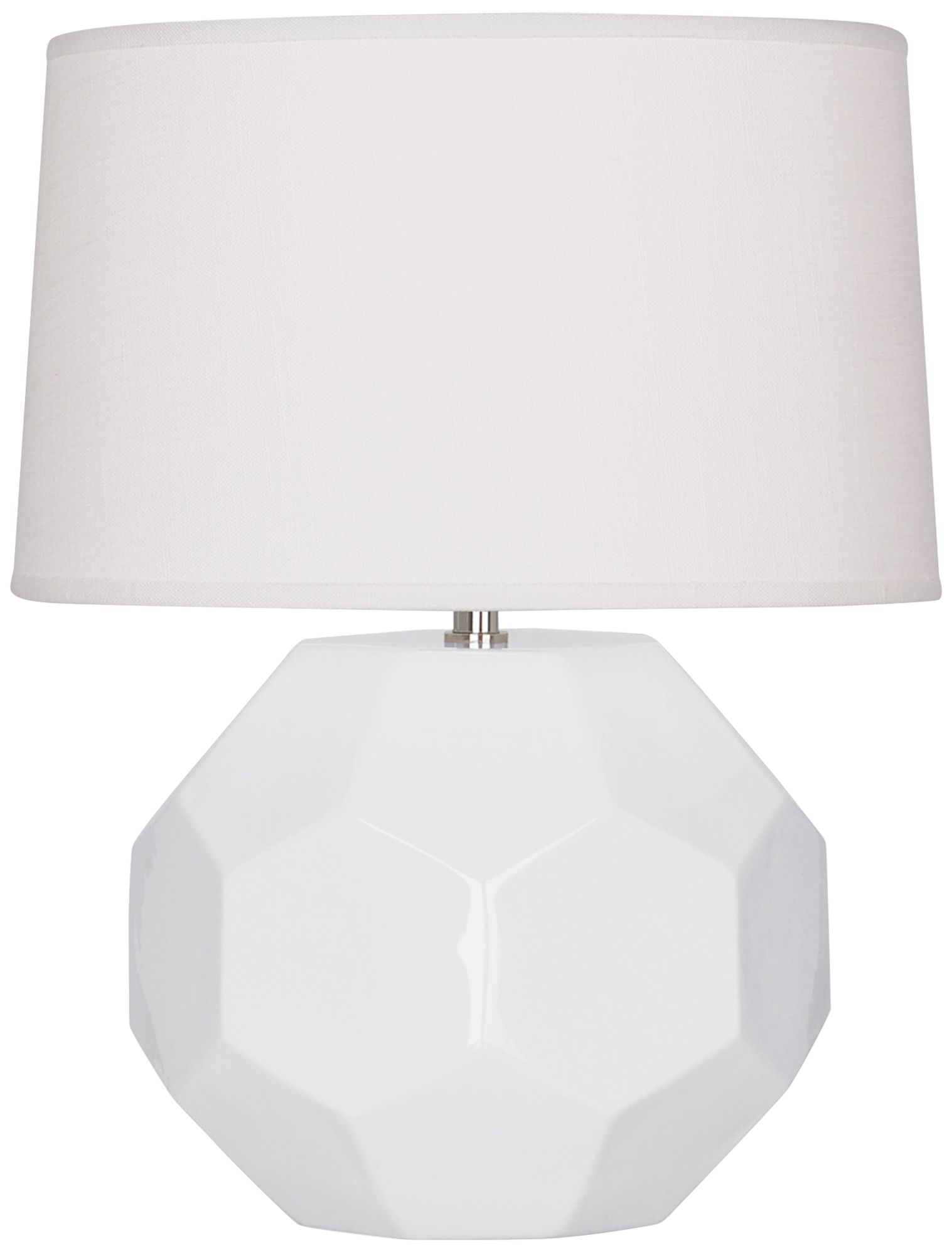 Small Franklin 16" High Lily Accent Lamp with Off White Shade Made to Order