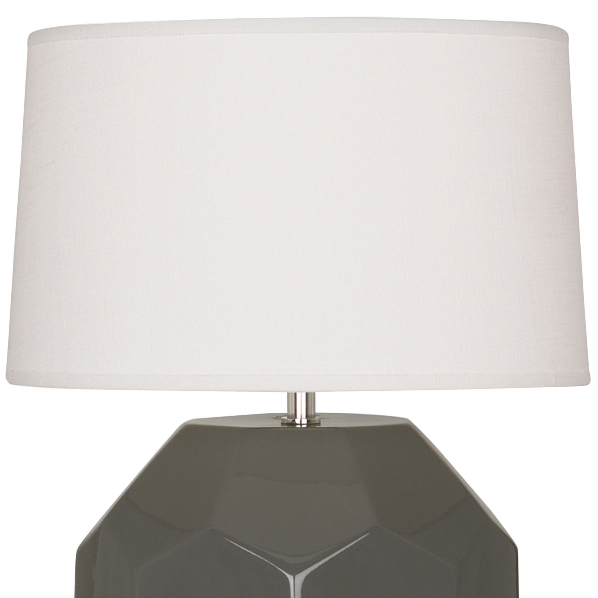 Image 3 Small Franklin 16" High Ash Accent Lamp with Off White Shade more views