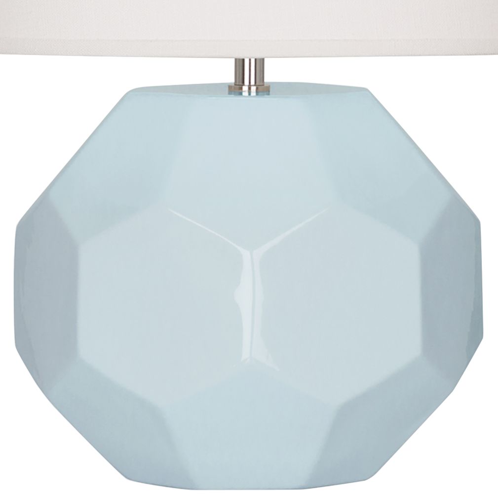 Image 4 Small Franklin 16" High Baby Blue Accent Lamp with Off White Shade more views