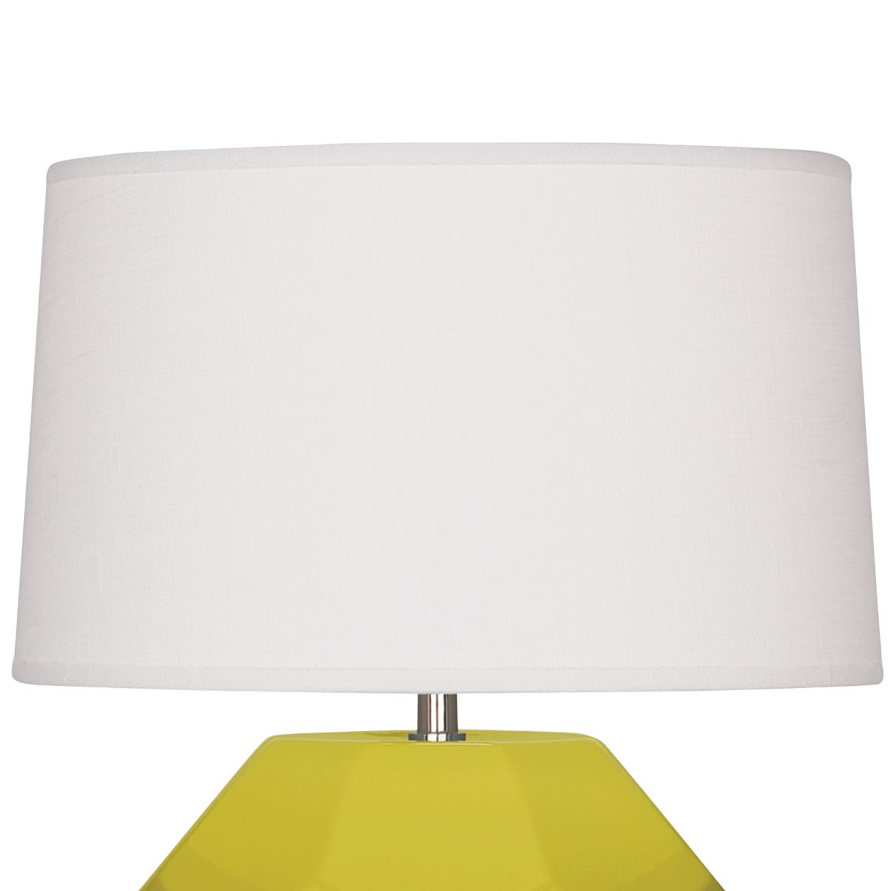 Image 3 Small Franklin 16" High Citron Accent Lamp with Off White Shade more views