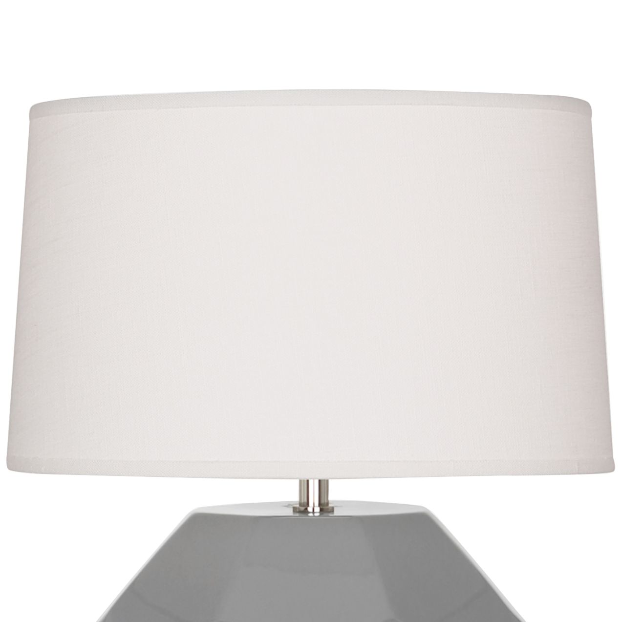 Image 2 Small Franklin 16" High Gray Accent Lamp with Off White Shade more views
