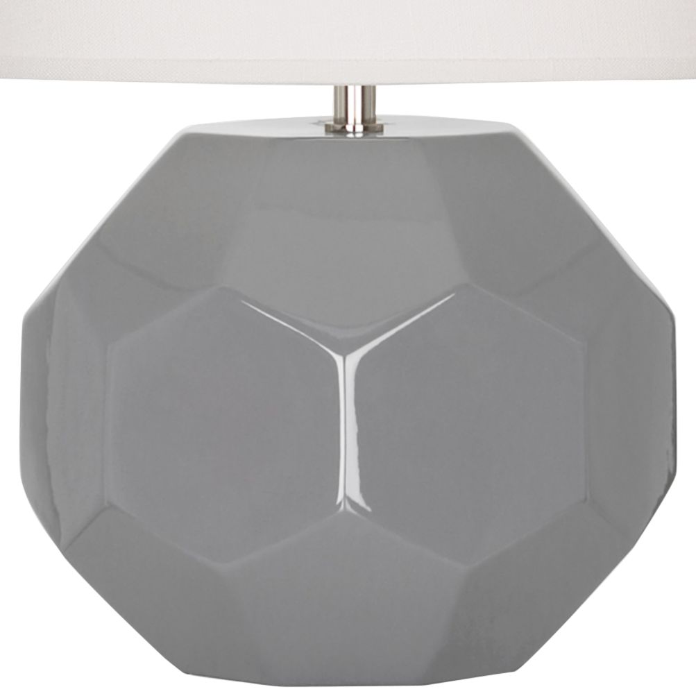 Image 3 Small Franklin 16" High Gray Accent Lamp with Off White Shade more views