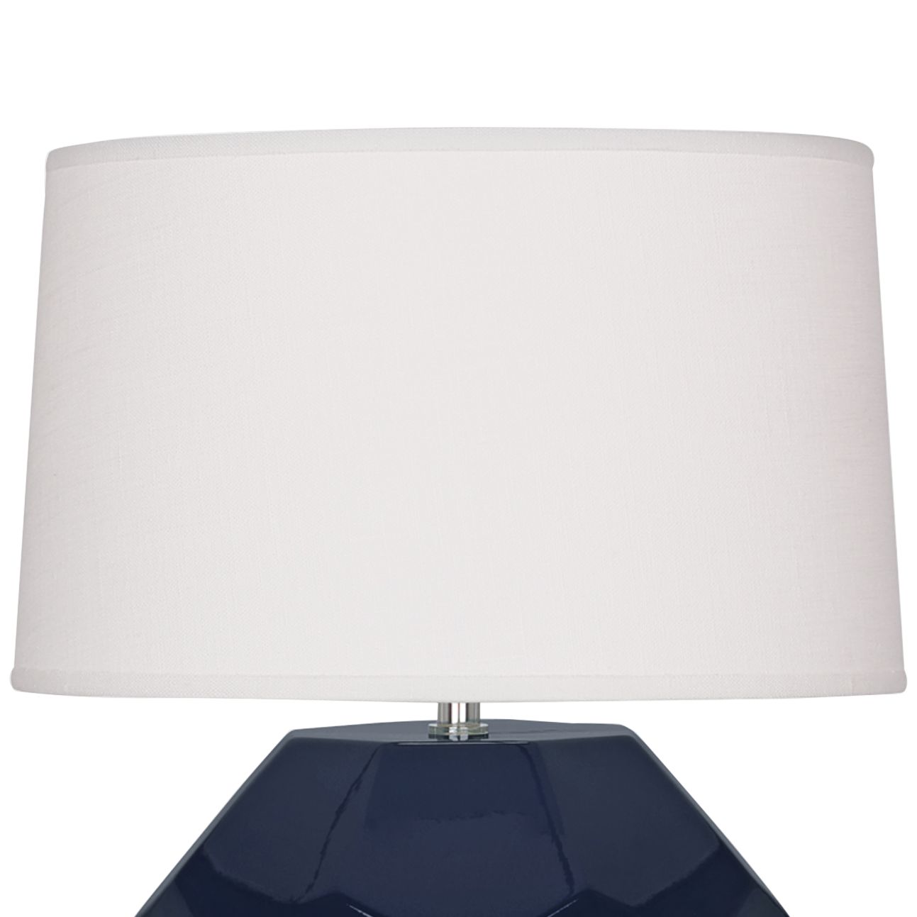 Image 2 Small Franklin 16" High Midnight Accent Lamp with Off White Shade more views