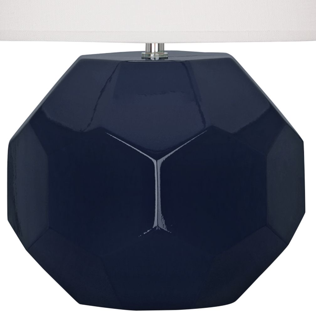 Image 3 Small Franklin 16" High Midnight Accent Lamp with Off White Shade more views