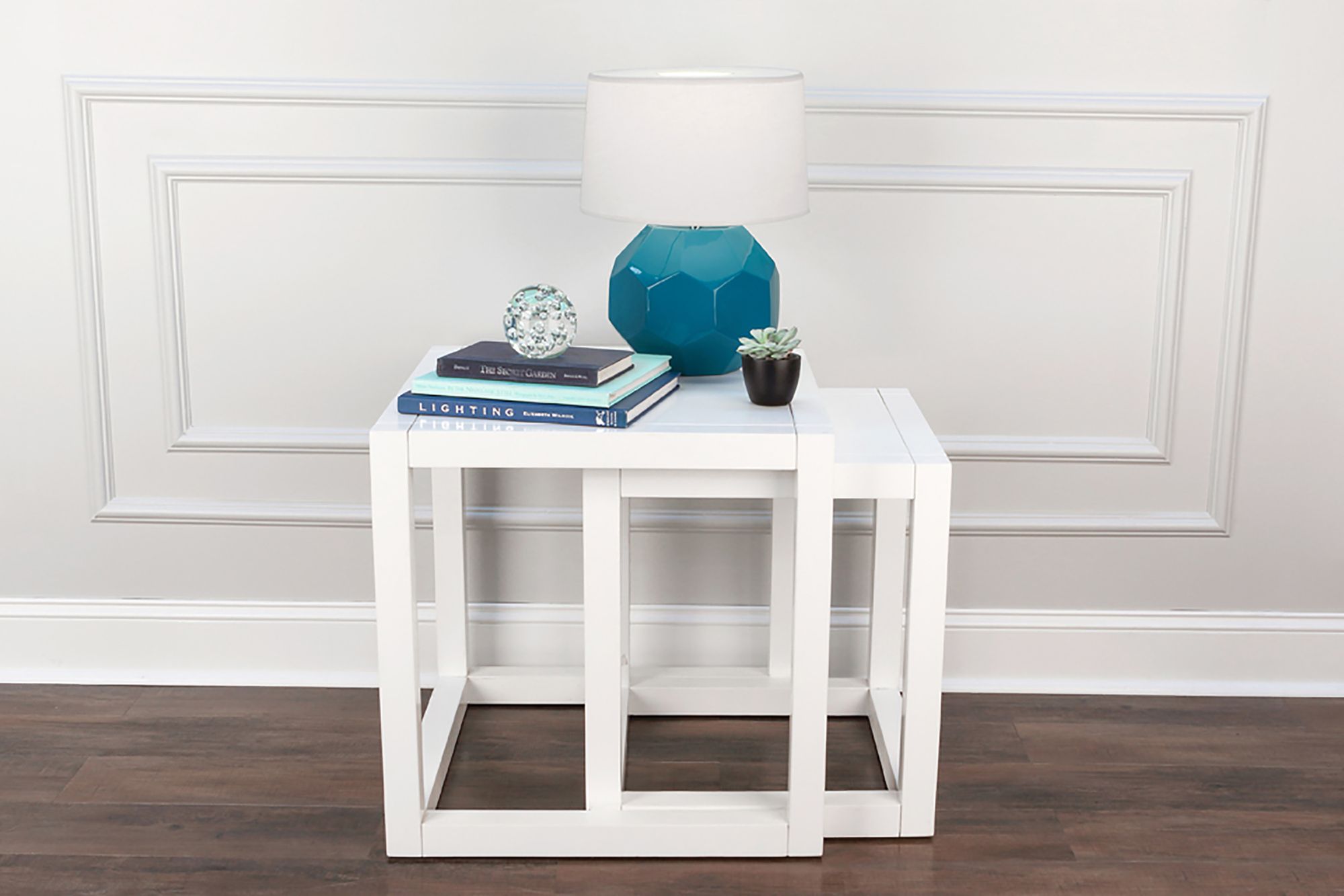 Image 2 Small Franklin 16" High Peacock Accent Lamp with Off White Shade more views