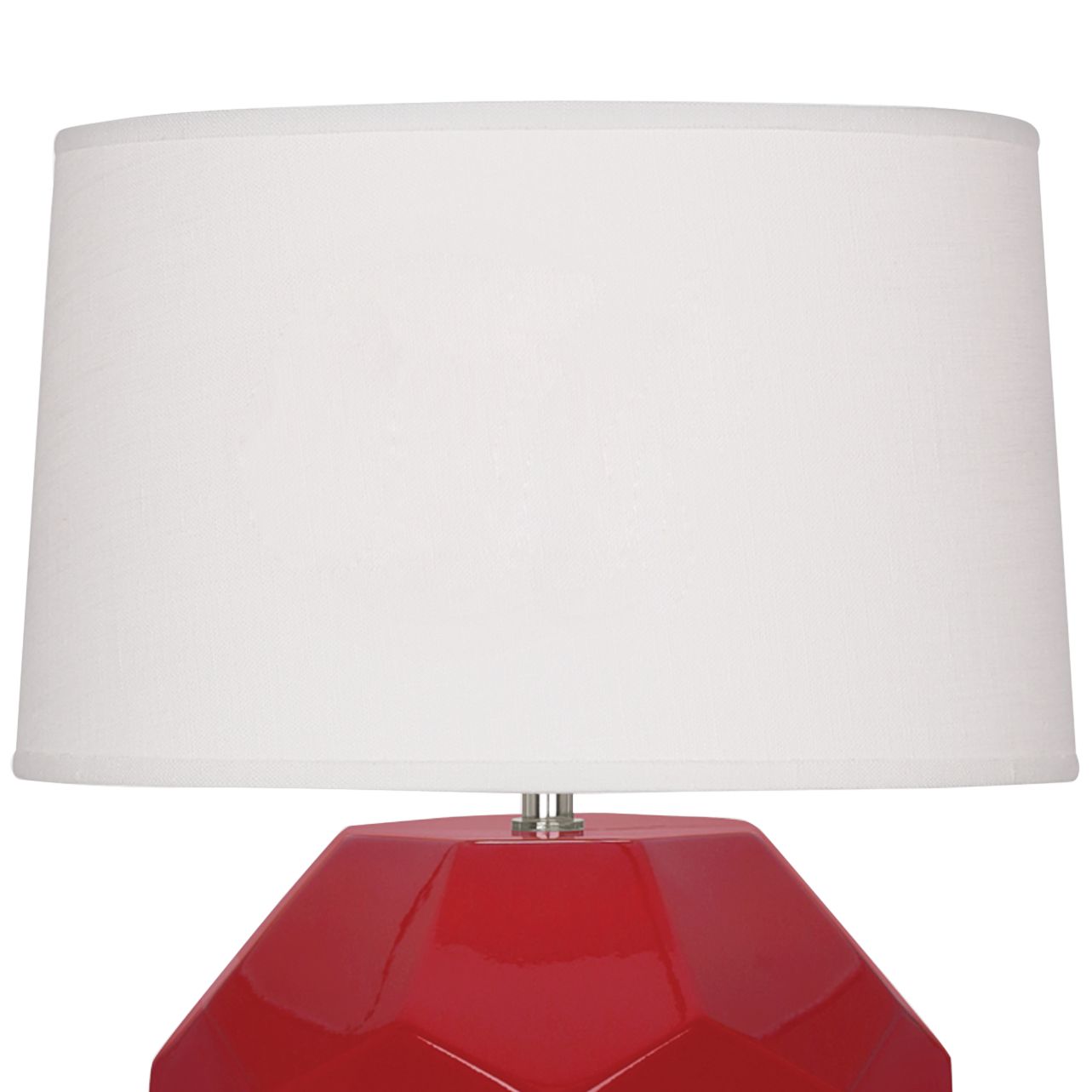 Image 2 Small Franklin 16" High Ruby Accent Lamp with Off White Shade more views