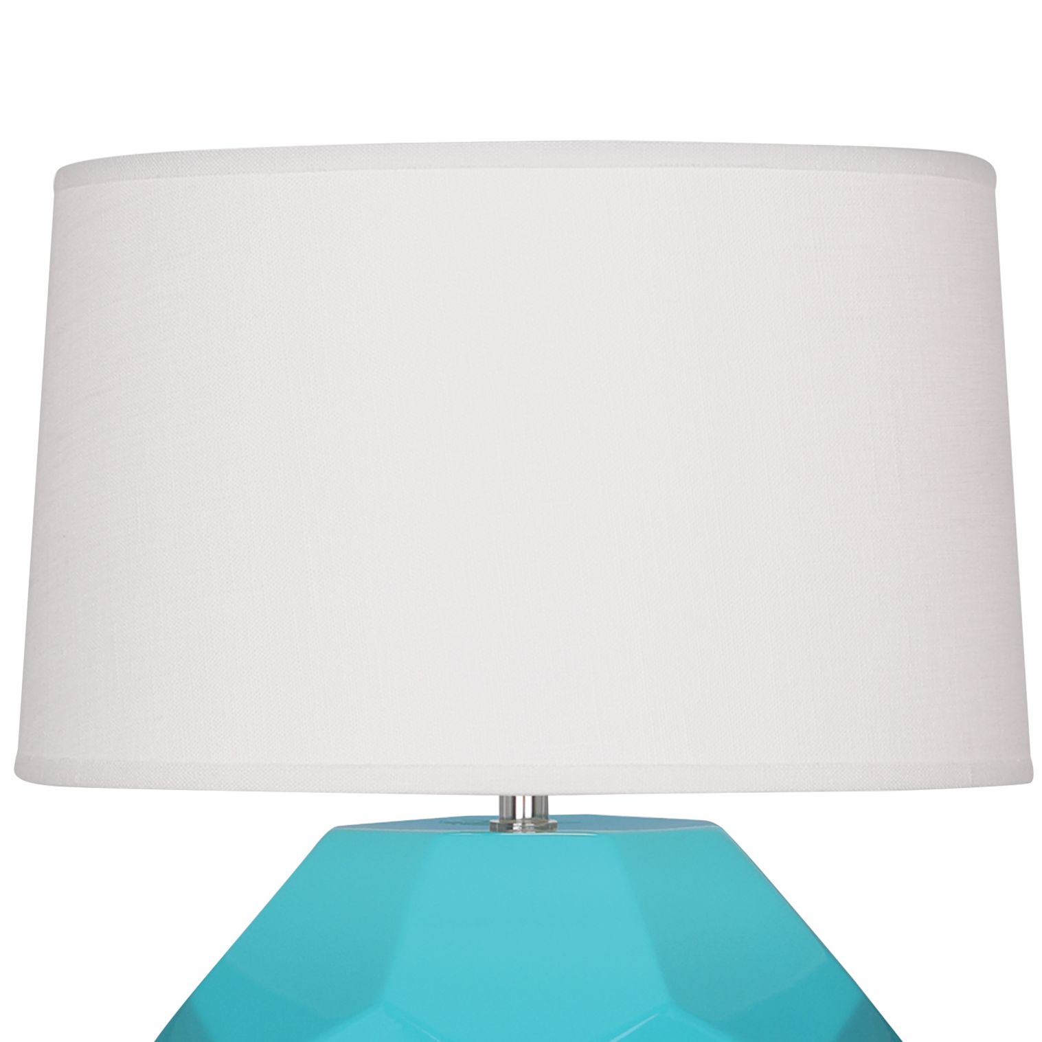 Image 3 Small Franklin 16" High Teal Accent Lamp with Off White Shade more views