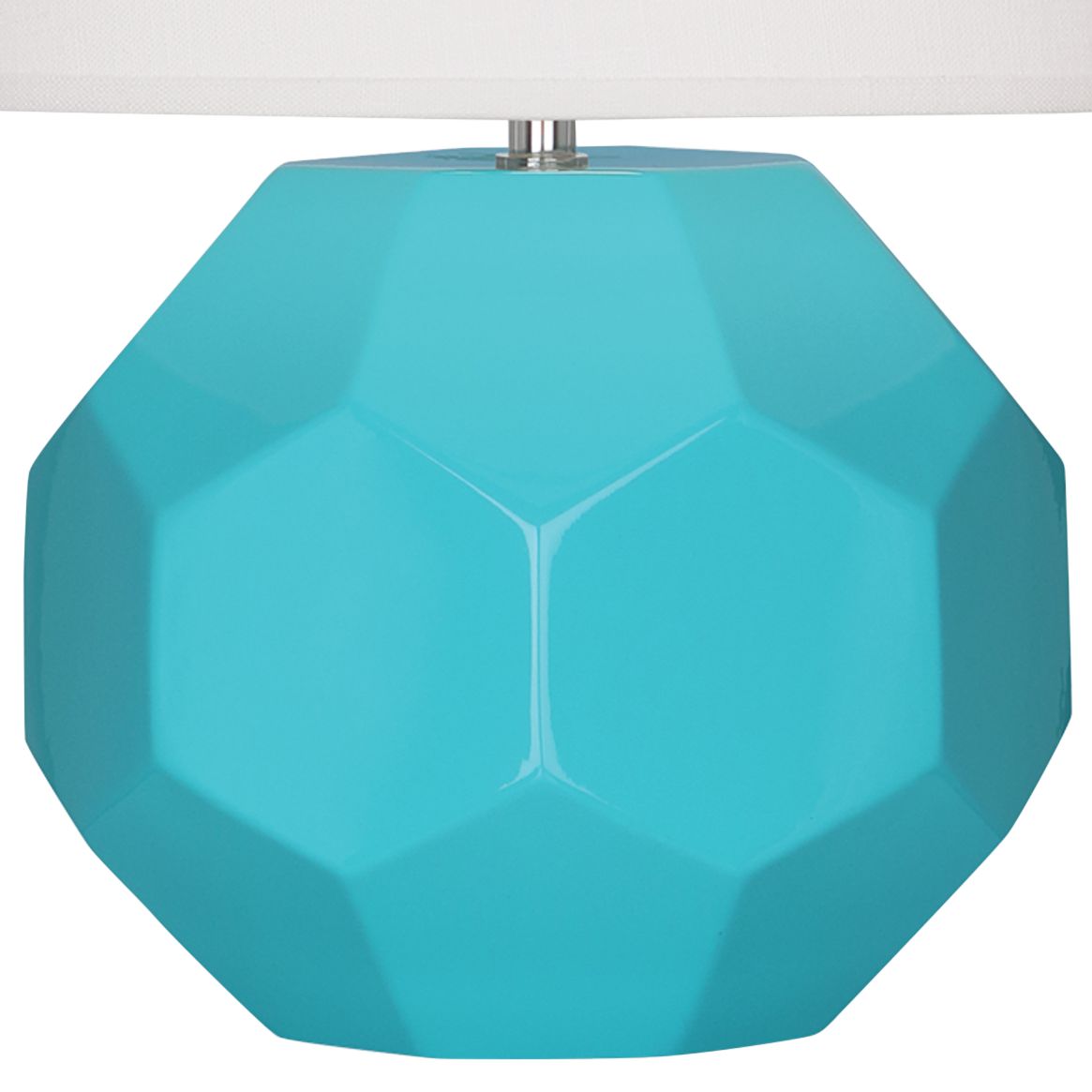Image 4 Small Franklin 16" High Teal Accent Lamp with Off White Shade more views