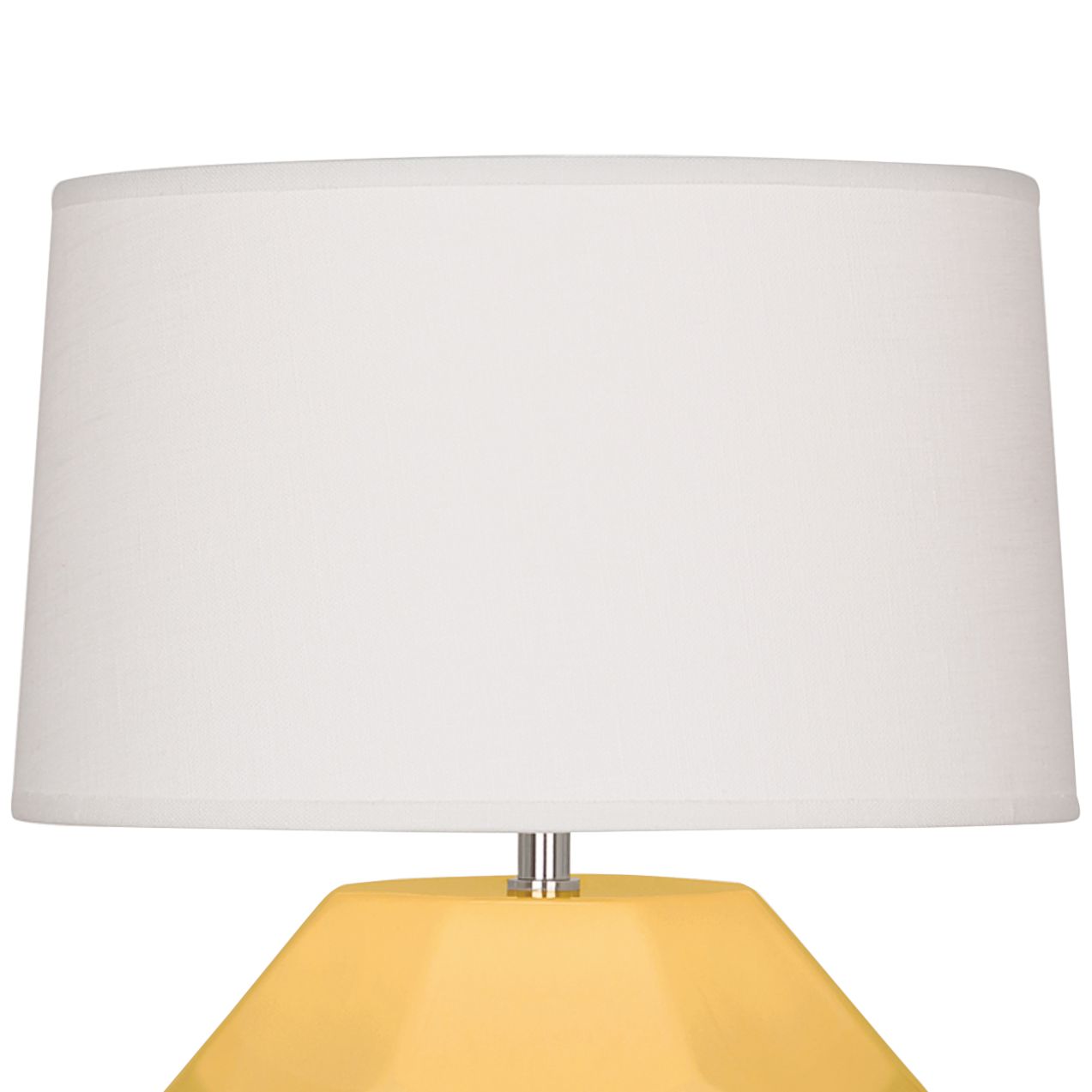 Image 2 Small Franklin 16" High Yellow Accent Lamp with Off White Shade more views