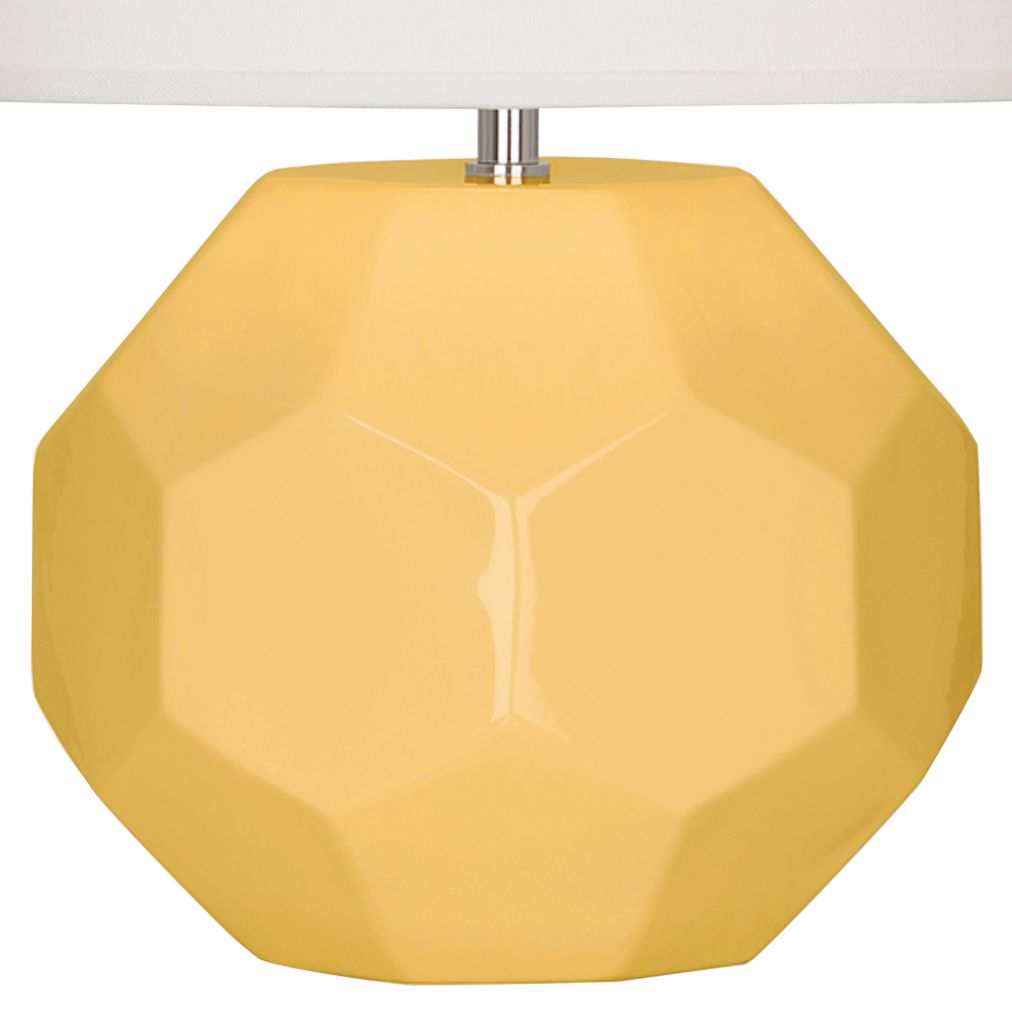 Image 3 Small Franklin 16" High Yellow Accent Lamp with Off White Shade more views