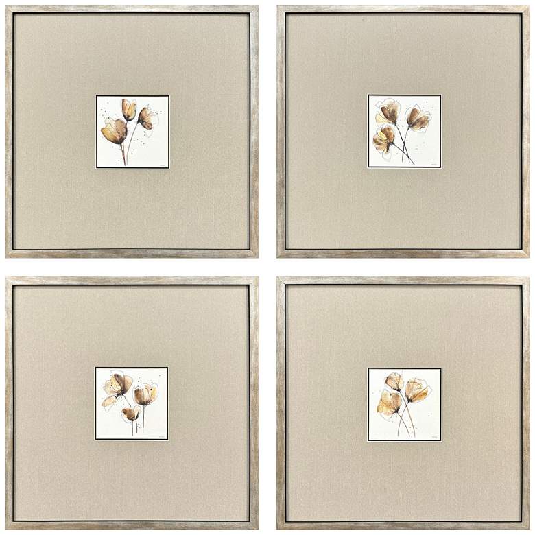 Image 1 Small Grandeur 17"W x 17"H Framed Art Set of 4