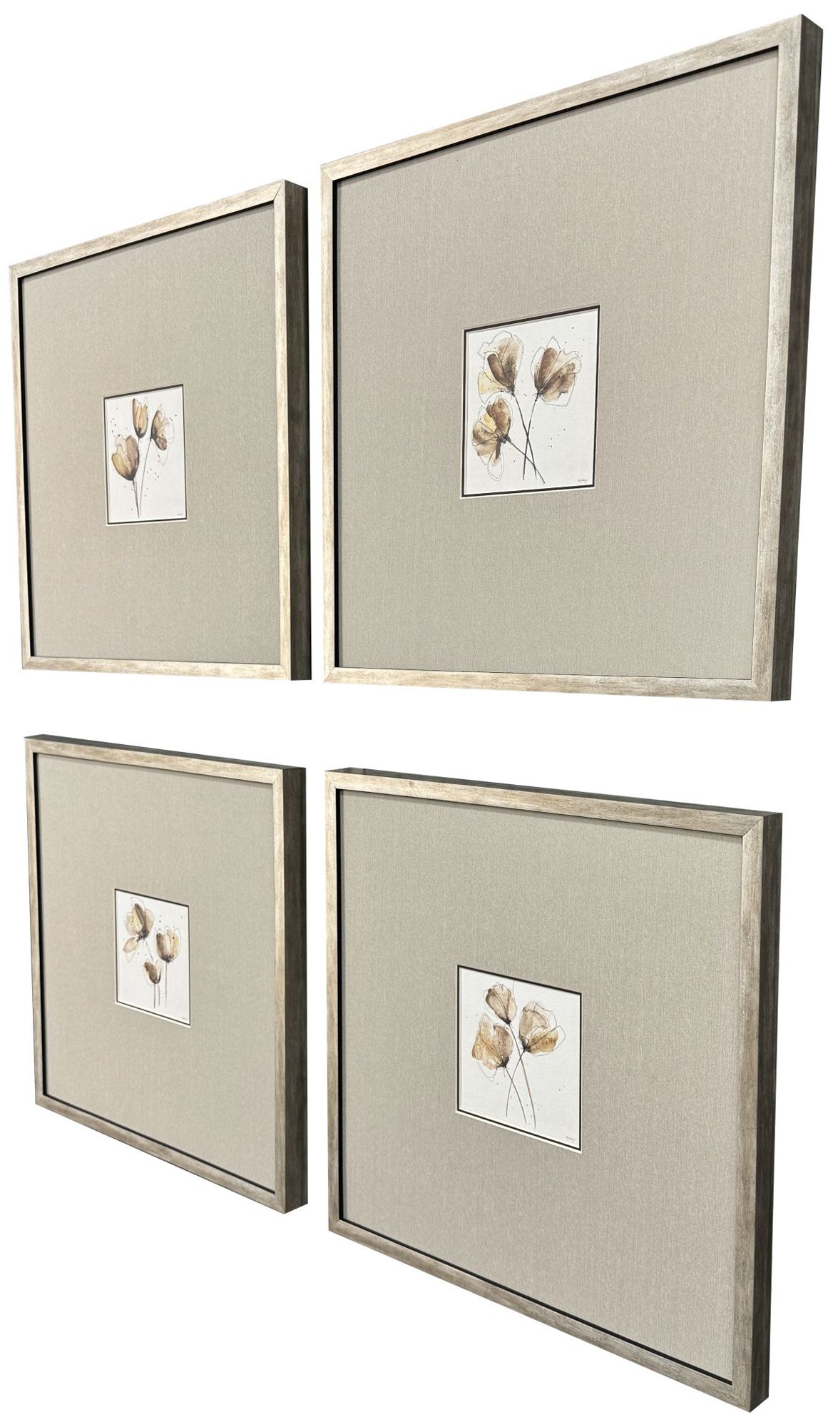 Image 2 Small Grandeur 17"W x 17"H Framed Art Set of 4 more views