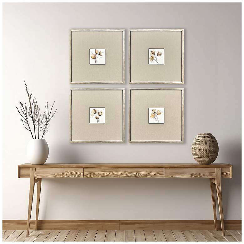 Image 4 Small Grandeur 17"W x 17"H Framed Art Set of 4 more views