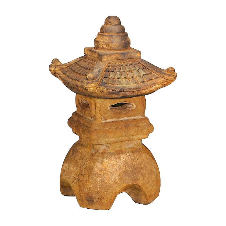 Image 1 Small Great Roof Lantern 18 inch High Pagoda Garden Accent