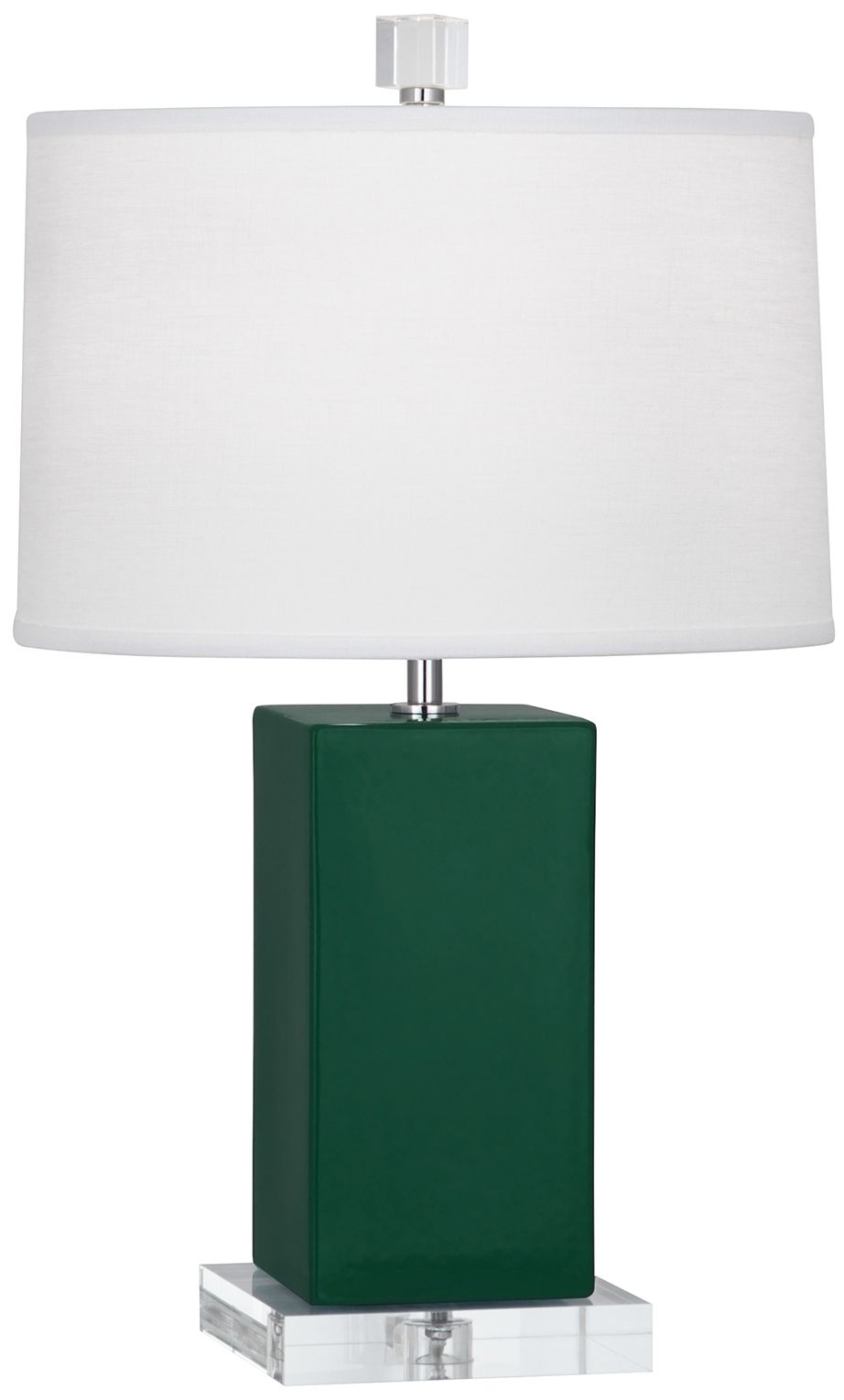 Small Harvey 19" High Jungle Accent Lamp with White Shade - Made to Order