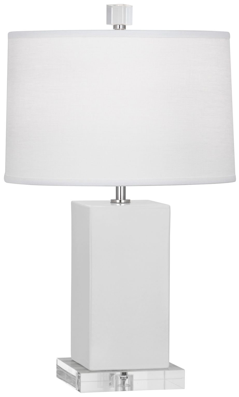 Small Harvey 19" High Daisy Accent Lamp w/ White Shade - Made to Order