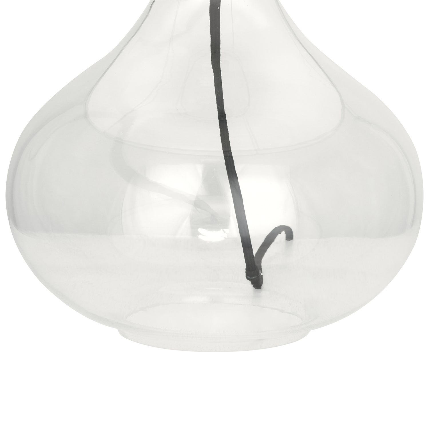 Image 2 Small Julia 23 1/2" High Lucite Glass Body Accent Lamp w/ White Organza Sha more views
