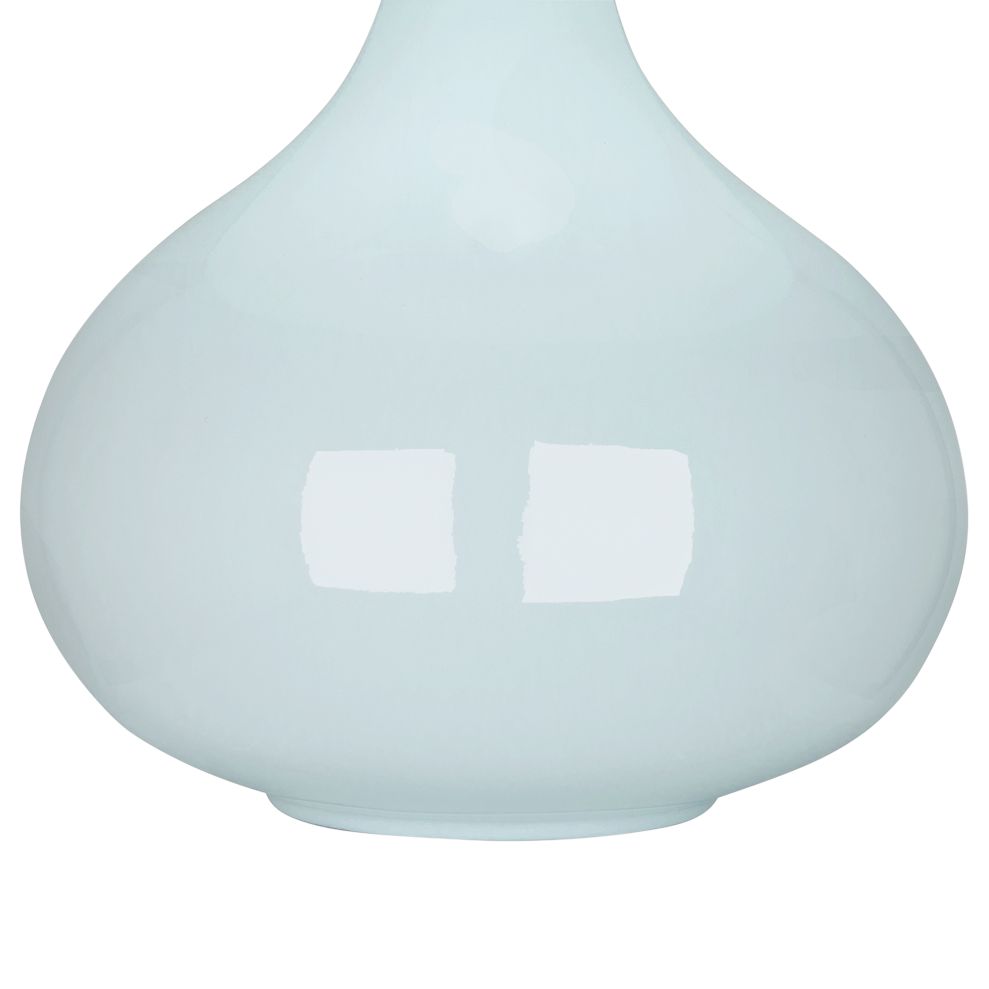 Image 3 Small June 23.5" High Baby Blue Accent Lamp with Oyster Linen Shade more views