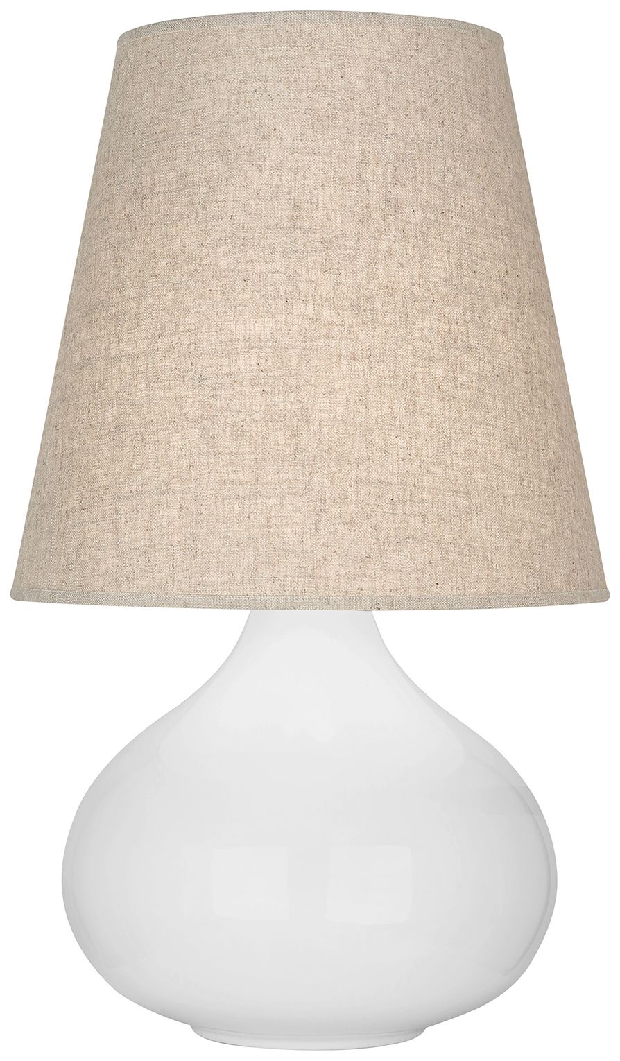 Small June 23.5" High Daisy Accent Lamp with Buff Linen Shade