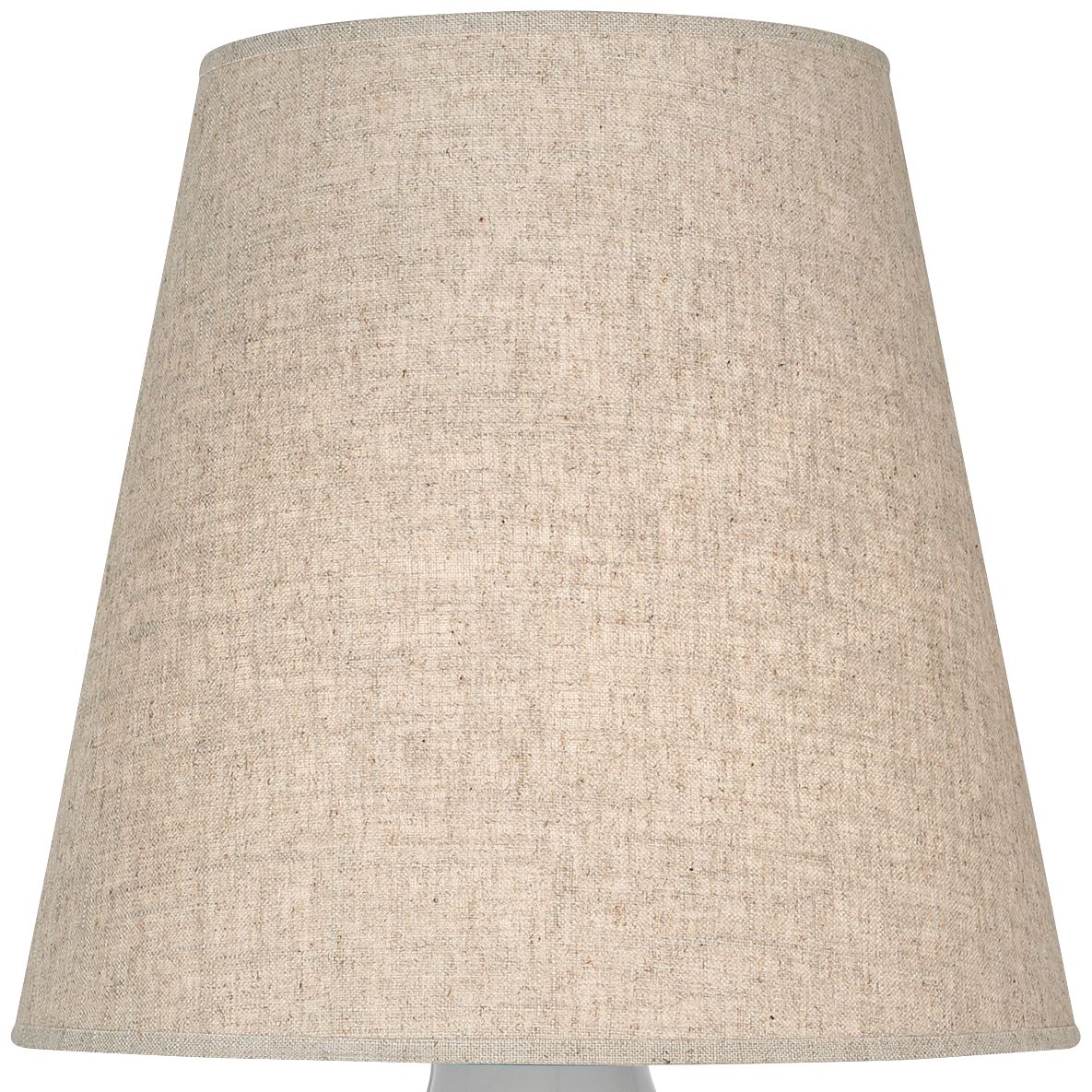 Image 2 Small June 23.5" High Gray Accent Lamp with Buff Linen Shade more views