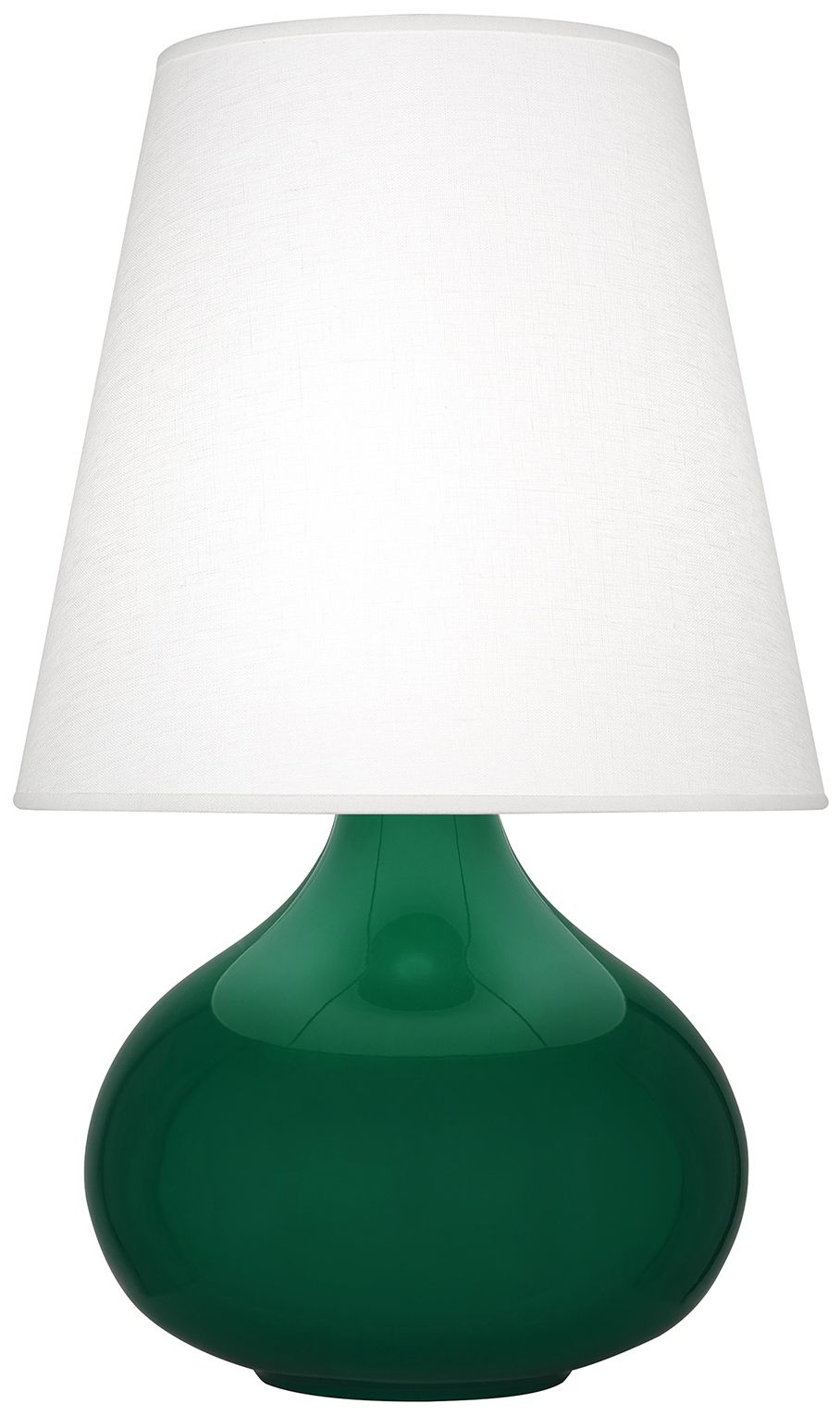 Small June 23.5" High Jungle Accent Lamp with Oyster Linen Shade